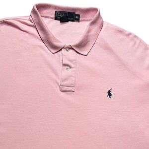 Polo Ralph Lauren Polo Shirt Mens XL Pink Preppy Classic Fit Short Sleeve